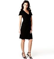 Per Una Speziale Deep V-Neck Frill Wrap Dress