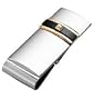 Men's 14kt. Gold & Sterling Silver Money Clip with a Diamond Accent
