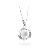 14k White Gold Freshwater Pearl Necklace