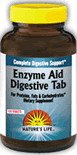Enzyme Aid Digest 250 Tabs ( Complete Digestive Support )( Probiotic Relieves Yeast Infections, constipation, bloating, digestive advantage ibs. ) By Nature's Life