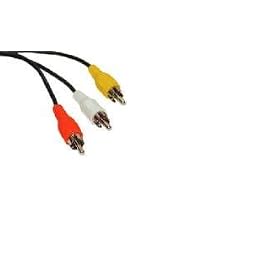 25 FT 3-RCA Stereo Audio Video A V AV Cable Patch 25ft by PTC