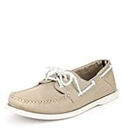 Blue Harbour Lace Up Canvas Deck Shoes