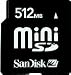 SANDISK MINI SD 512MB CARD