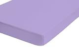 Produkt-Bild: Biberna 12344/332/040 Frottee-Stretch Spannbetttuch / 90 x 190 cm - 100 x 200 cm / Farbe: viola
