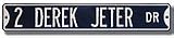 Derek Jeter Steel Authentic Street Sign