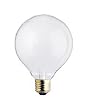 60 Watt Globe Shape Light Bulb / G30 (3.75" Diameter) / White / Medium Base / Long Life 60G30