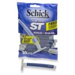 Schick ST Razors, Regular, 10-Count Package (3 Packs)
