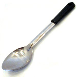 13 Plastic Handle Solid Stainless Steel. Spoon (13-0494) Category: Stirring, Basting and... by JOHNSON-ROSE CORPORATION