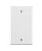 Leviton 80714-W 1-Gang No Device Blank Wallplate, Standard Size, Thermoplastic Nylon, Box Mount, White