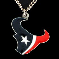 Houston Texans Logo Pendant Necklace - NFL Football Fan Shop Sports Team Merchandise