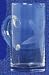 Individually Hand Etched Glass Starfish Syrup Pitcher 5"H 10 oz Set / 2