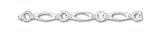 Sterling Silver Fancy Link Anklet - 10 inch