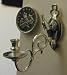 Dollhouse Miniature Wall Sconce in Pewter by Warwick Miniatures