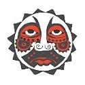SUN FACE Temporary Tattoo 1.5x1.5