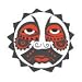 SUN FACE Temporary Tattoo 1.5x1.5