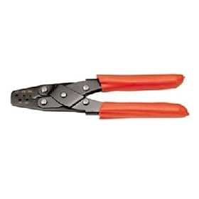Click here to buy Sargent Open Barrel Crimper, F Type, 14-24 AWG, 8 OAL by ROSTRA TOOLS.