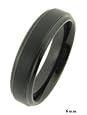 6MM Beveled Black Tungsten Carbide Wedding Band (sizes 5.5, 6, 6.5, 7, 7.5, 6, 6.5, 9, 9.5, 10, 10.5, 11, 11.5, 12, 13, 14, 15)