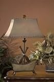 Birchwood Canoe Lamps, Pair