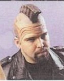 Punk Vinyl Toon Costume Wig
