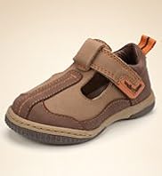 Younger Boys Walkmates Leather T Bar Shoes