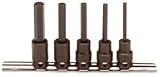 Stanley Proto J72252 5 Piece 3/8" Drive Metric Hex Bit Socket Set