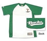 Milwaukee Bucks Hardwood Classics Throwback Shooting Shirt by Majestic