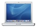Apple PowerBook G4 - PPC G4 1.5 GHz - RAM 512 MB - HDD 60 GB - CD-RW / DVD - GF FX Go5200 - WLAN : 802.11b/g, Bluetooth - MacOS X 10.4 - 12.1" TFT 1024 x 768 ( XGA )