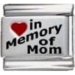 Buy Clearly Charming In Memory of Mom Red Heart Laser Italian Charm by Clearly Charming