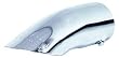 3A Racing 62-0266 Chrome Tip 2-1/4" X 9" Turn Down