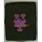 <b>NY Mets Wristbands Pair Black</b>
