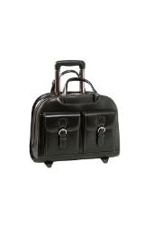 McKleinUSA DAVIS 96185A Black Wheeled Ladies' Laptop Case