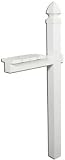 Solar PP500 Group Deluxe White Plastic Mailbox Post