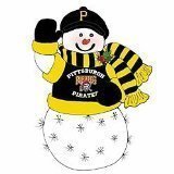 Pittsburgh Pirates Fiber Optic Snowman