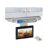 GPX KCL8807DT Under Cabinet Cable Ready Digital TV with AM/FM Stereo Radio (Silver)