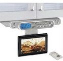 GPX KCL8807DT Under Cabinet Cable Ready Digital TV with AM/FM Stereo Radio (Silver)