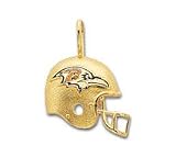 14ky and enamel Baltimore Ravens helmet charm