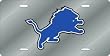 Detroit Lions Laser Cut Silver License Plate - SET OF 6 - Sports Merchandise