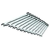 Tools : S K Hand Tools (SKT86040) 12 Piece SuperKrome Metric Long Pattern Combination Wrench Set
