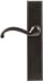 Emtek 1664 Deep Burgundy Sandcast Rectangular 3-5/8 Non-Keyed, Fixed Outside Handle Patio Multi Point Locksets