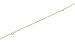 Chain Anklet with 4 Round Bezel Set Diamonds .09cttw