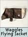 Waggles Flying Jacket Dog Coat 16 inch /40cm