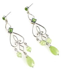 Boma Peridot Chandelier Earrings