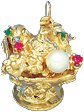 Bouquet of Flowers, 14K Gold Charm