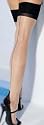 Leg Avenue Feinstr&uuml;mpfe mit Naht und Ferse Plus Size, 1 St&uuml;ck