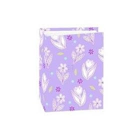 Pioneer Mini Max Bound Photo Album, Solid Color Designer Covers with Accents, Holds 100 4x6 Photos, 1 Per Page, Color: Perfectly Purple.