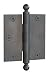 3.5 x 3.5 Square Corner, Residential Hinge, Dark Oil Rubbed Bronze