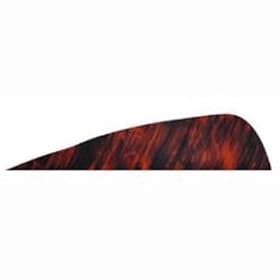 Gateway Archery ''Tree'' Colored Feathers 4'' Right Wing, Color TreRed