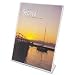 Superior Image L-Frame Base Slanted Desktop Sign Holder, Plastic, 8-1/2 x 11
