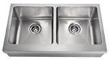 Franke MHX720-36 MANORHOUSE S/S 36IN DOUBLE BOWL 16G APRON FRONT BOXED SINK