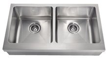 Franke MHX720-36 MANORHOUSE S/S 36IN DOUBLE BOWL 16G APRON FRONT BOXED SINK